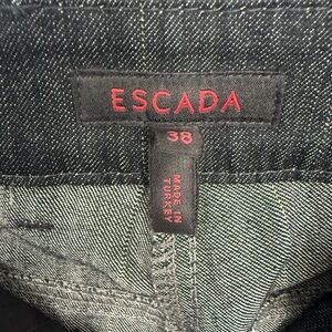 Escada Gold Button Dark Blue Jeans